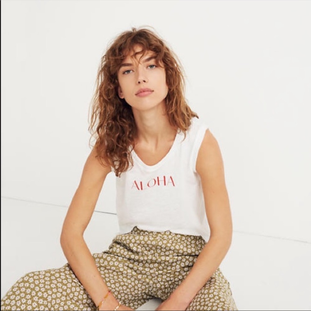 Madewell Aloha Tank, NWOT - Picture 2 of 6
